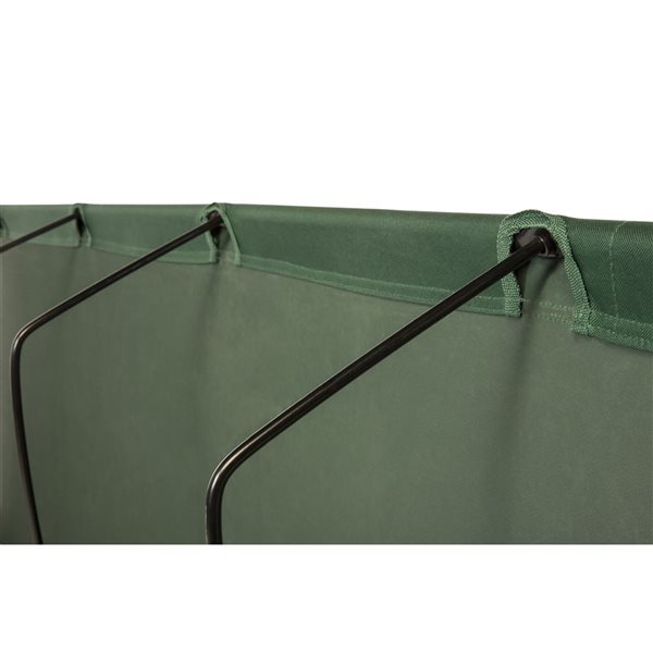 Kamp-Rite Camping Compact Cot with Carry Bag Green 72-in x 24-in x 8-in