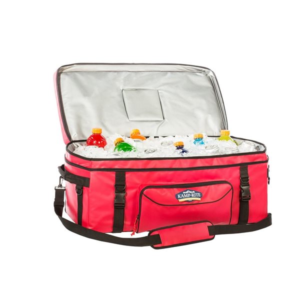 Kamp-Rite 72 SQ Kooler Soft Cooler Can Capacity 72 Red 30-in x 15.5-in x 12.5-in