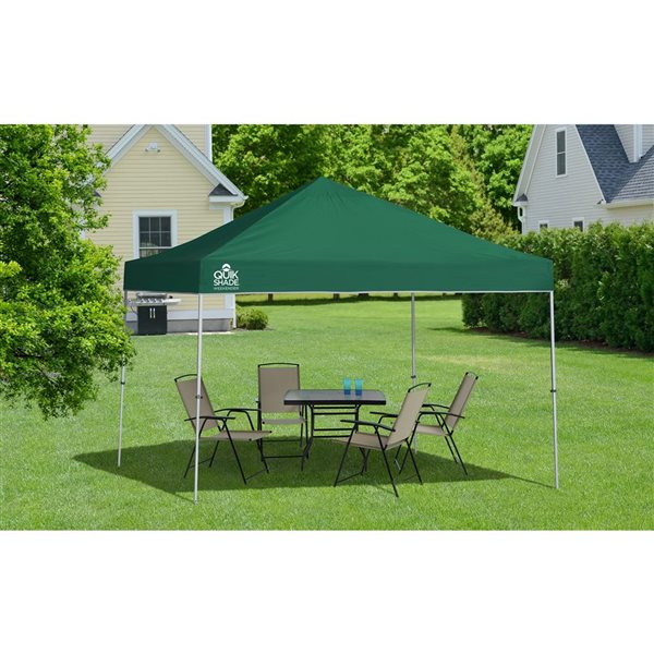 Quik Shade Weekender 10 x 10-ft Green Pop-up Canopy