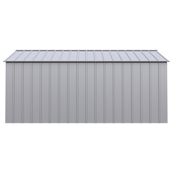 Remise en acier galvanisé gris Classic Arrow de 14 x 15 pi