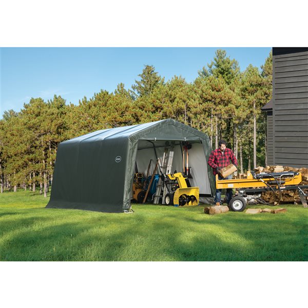 Scotts 10-ft x 15-ft Green Utility Shed