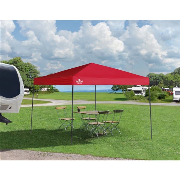 Quik Shade Tech 10 x 10-ft Red Pop-up Canopy 167696RL | RONA