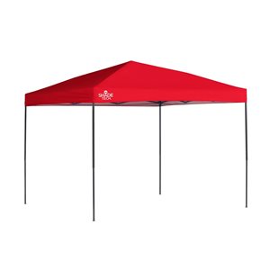 Abri-soleil escamotable Tech rouge de 10 x 10 pi par Quik Shade