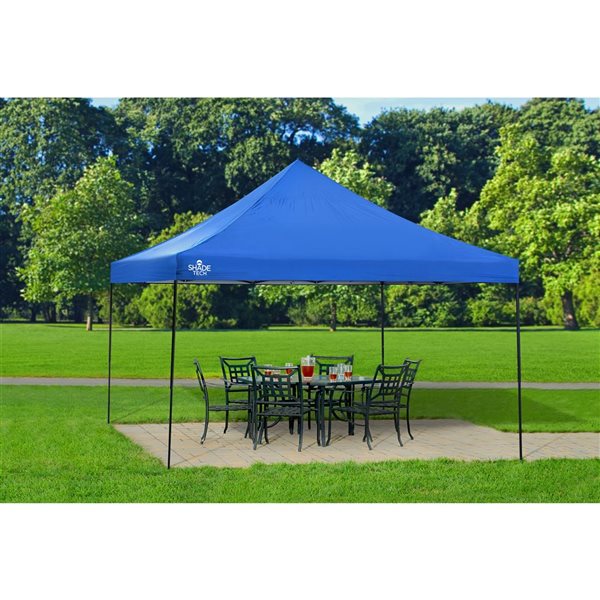 Quik Shade Tech Leg 13 x 13-ft Blue Pop-up Canopy
