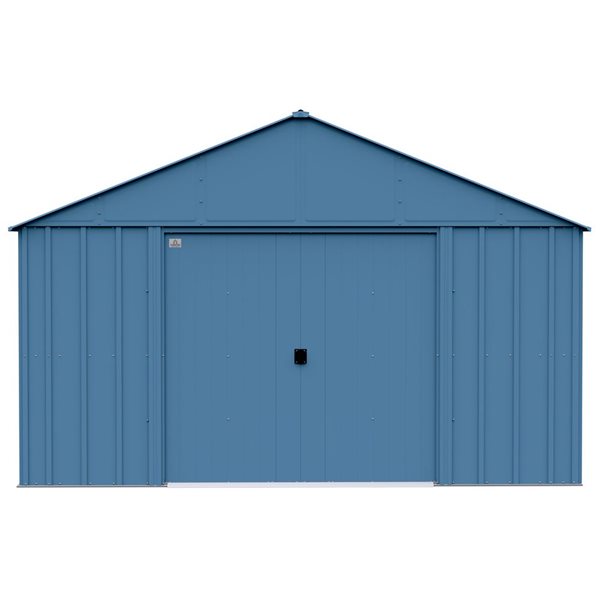 Arrow Classic 12 X 17-ft Blue Grey Galvanized Steel Storage Shed