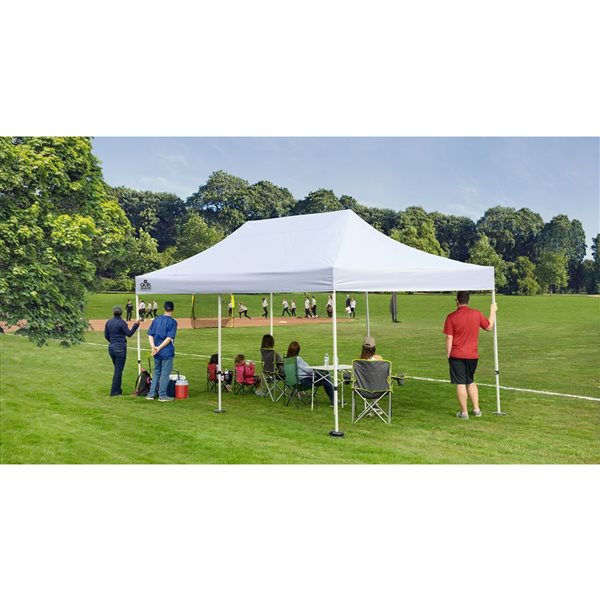 Quik Shade Commercial 10 x 20-ft White Pop-up Canopy 167710RL | RONA