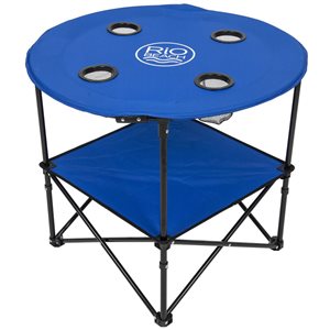 Rio 28-in dia Blue Outdoor Round Folding Portable Table