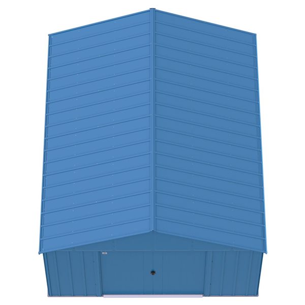 Arrow Classic 12 X 15-ft Blue Grey Galvanized Steel Storage Shed