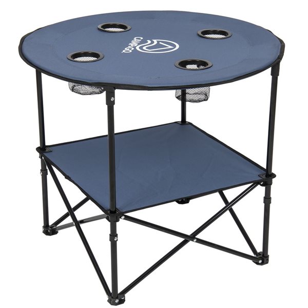 Camp & Go 28-in dia Blue Outdoor Round Folding Portable Table