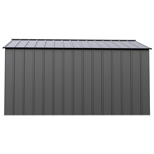 Arrow Classic 14 X 12-ft Charcoal Galvanized Steel Storage Shed