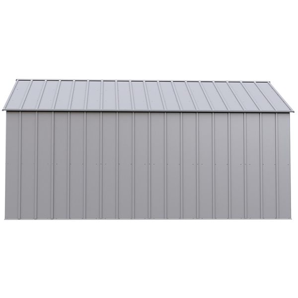 Arrow Classic 12 X 15-ft Gray Galvanized Steel Storage Shed