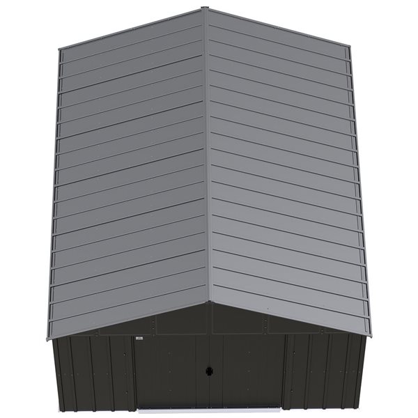 Arrow Classic 12 X 15-ft Charcoal Galvanized Steel Storage Shed