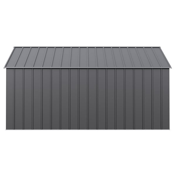 Arrow Classic 12 X 15-ft Charcoal Galvanized Steel Storage Shed