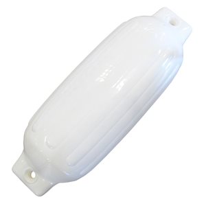 Dock Edge Ribbed Boat Fender 8.5-in X 27-in White