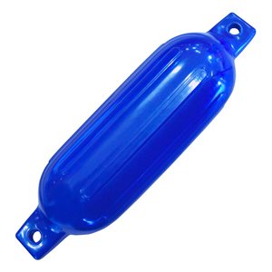 Dock Edge Ribbed Boat Fender 6.5-in X 23-in Royal Blue