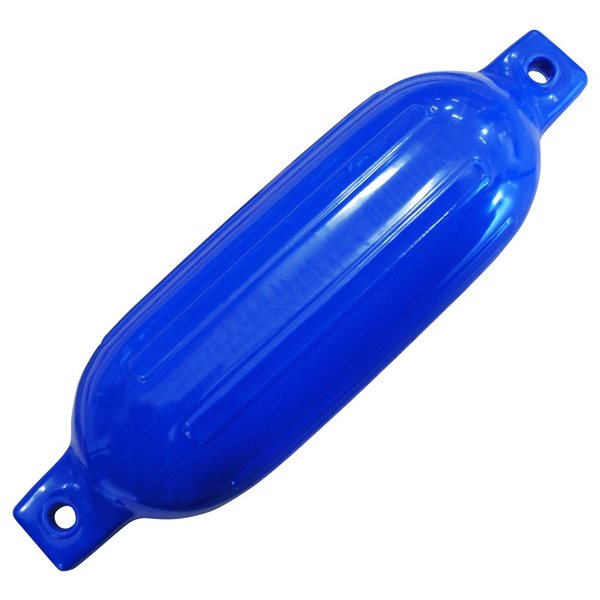 Dock Edge Ribbed Boat Fender 5.5-in X 20-in Royal Blue