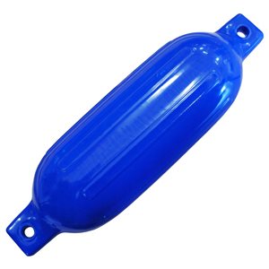 Dock Edge Ribbed Boat Fender 5.5-in X 20-in Royal Blue