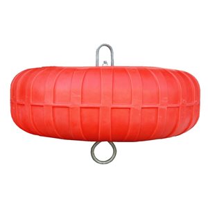 Dock Edge Mooring Buoy 24-in X 8-in Orange Foamed LLDPE