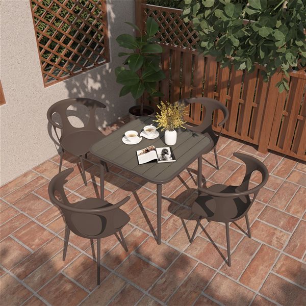CASAINC 5-Piece Patio Dining Table Set