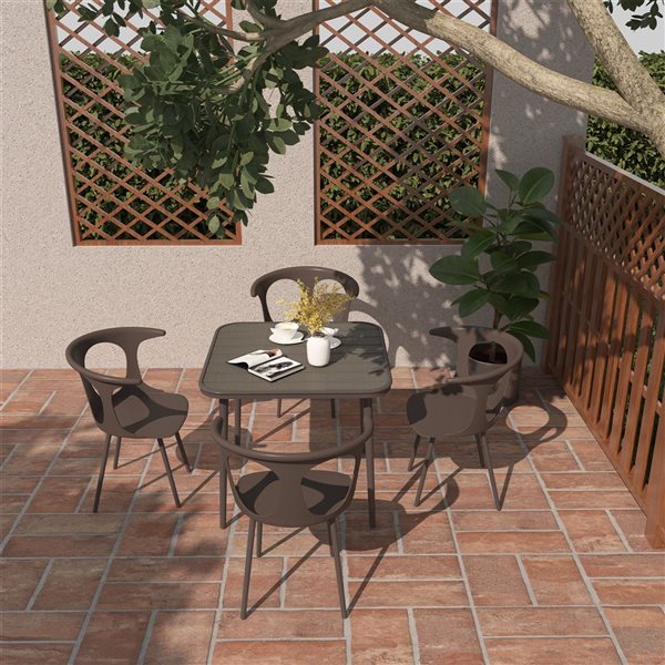 CASAINC 5-Piece Patio Dining Table Set
