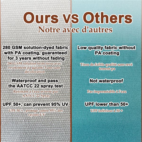 CASAINC 11-ft Grey Cantilever Patio Umbrella