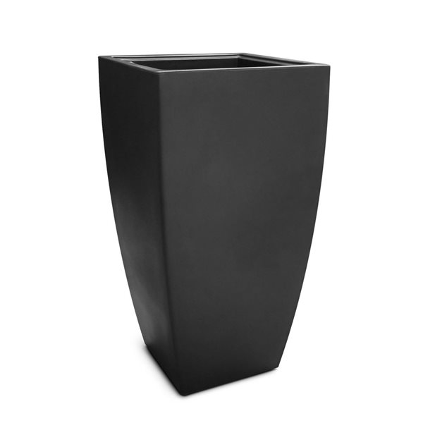 Mayne Kobi 38-in Black Self Watering Tall Planter