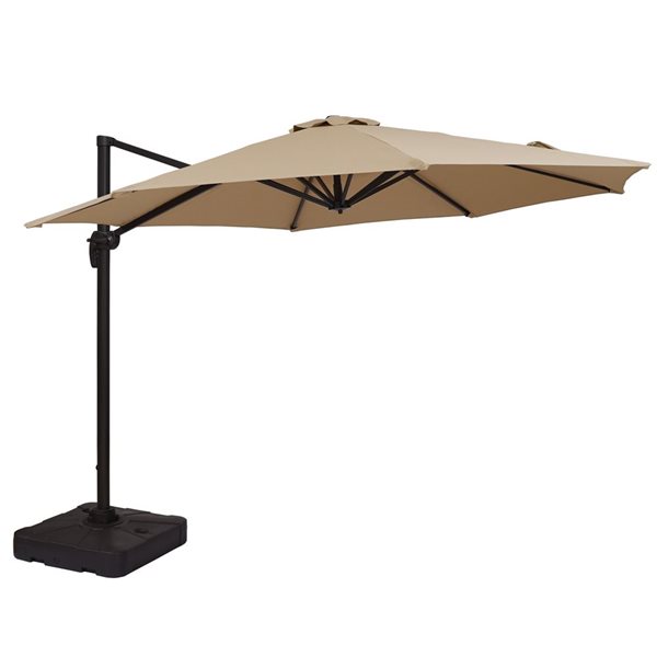 CASAINC 11-ft Beige Patio Umbrella - Base Included CA350BG-B | RONA