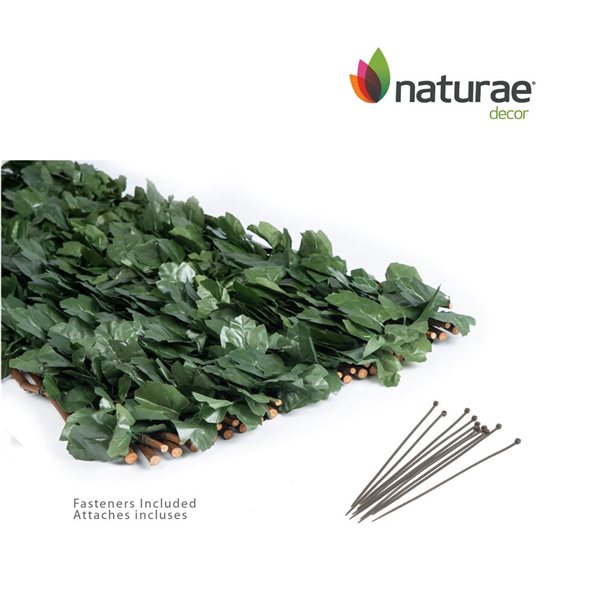 Naturea Decor Expandable Treillis Ivy Leaves 40-in x 80-in