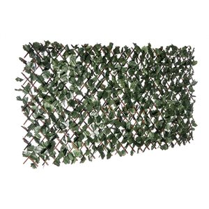 Naturea Decor Expandable Treillis Ivy Leaves 40-in x 80-in