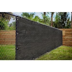 Naturae Decor Privacy Fence Screen Black 60-in x 300-in