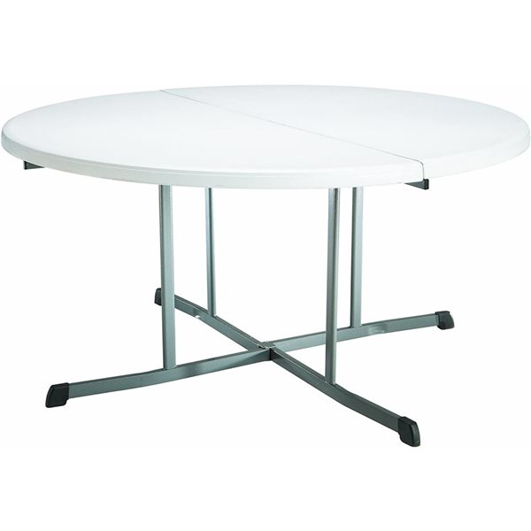 Generic table ronde pliante en plastique capacité de charge jusqu'à 100kg  (65x65x70 cm) à prix pas cher