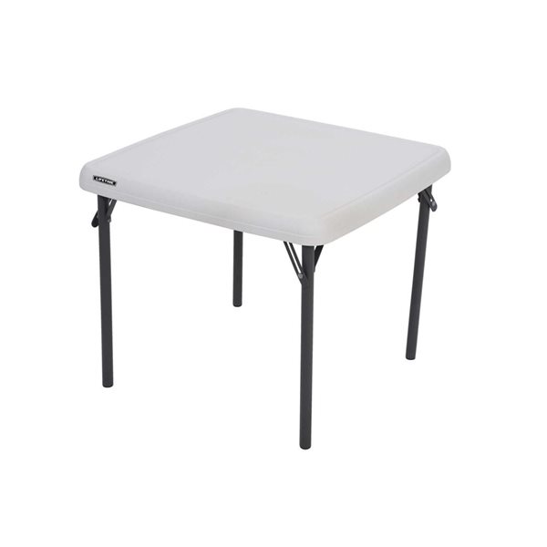 LIFETIME Kids Foldable White Table in Plastic 24-in 80425