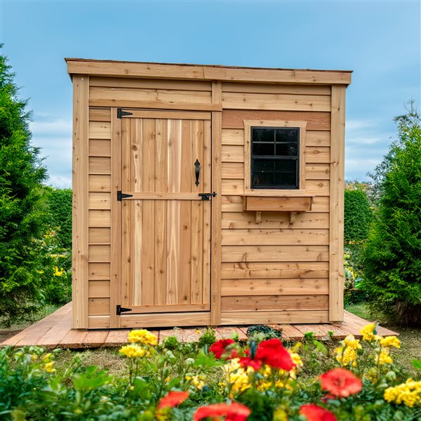 Small Rona Sheds Outdoor Living Today 4-ft X 8-ft Lean-to Western Red Cedar Storage Shed ...