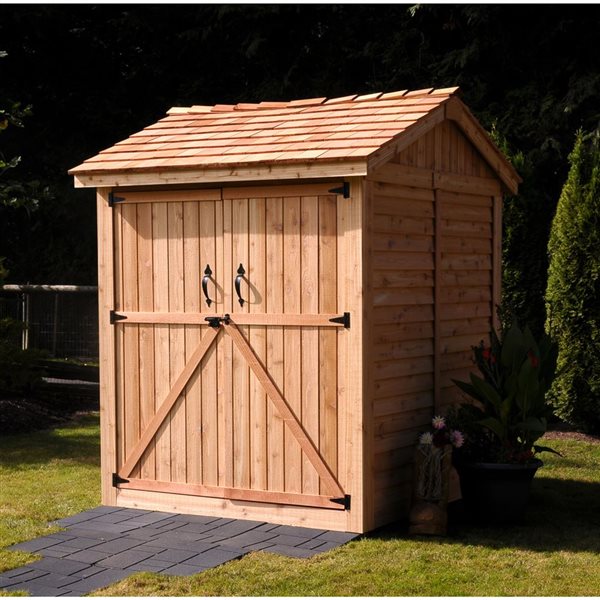 Outdoor Living Today 6-ft X 6-ft Gable Cedar Wood Storage Shed