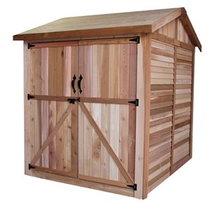 Outdoor Living Today 6-ft X 6-ft Gable Cedar Wood Storage Shed