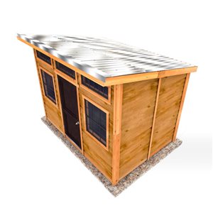 Outdoor Living Today 8-ft X 12-ft Lean-to Cedar Garden Shed with Metal Roof