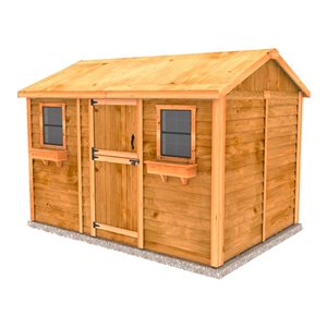 Outdoor Living Today 8-ft X 12-ft Gable Cedar Garden Shed with Plywood Roof