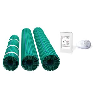 WarmlyYours Floor Heating Kit of 3 mats with Non Prog Thermostat - 120-V - 29-ft²