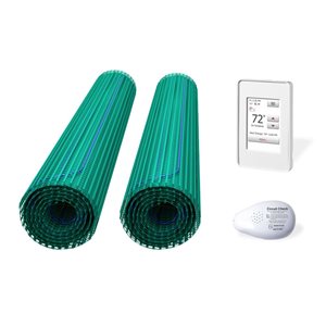 WarmlyYours Floor Heating Kit of 2 mats with WiFi Thermostat - 120-V - 24-ft²