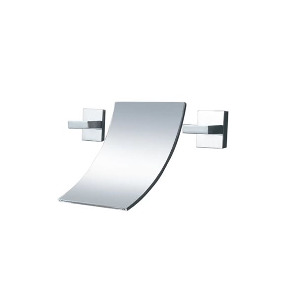 Ensemble de robinet de lavabo Waterfall chrome/laiton DROP Bath and Kitchen