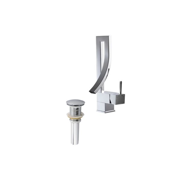 Ensemble de robinet de lavabo Waterfall chrome/chrome DROP Bath and Kitchen