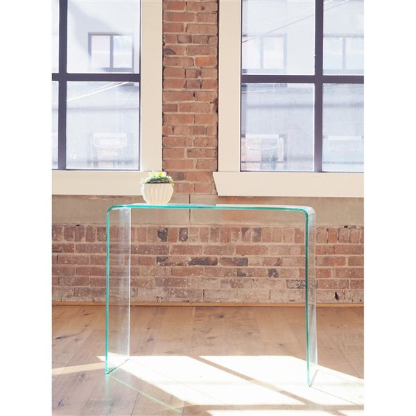 TAKE ME HOME FURNITIRE Tran Glass Console