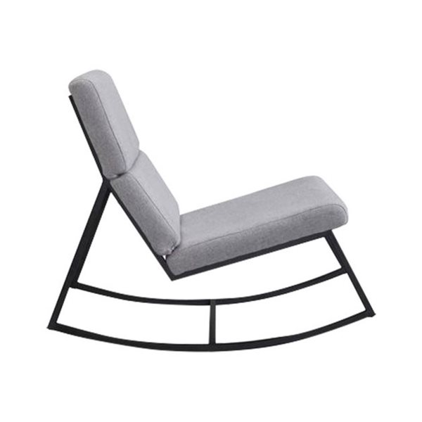 TAKE ME HOME FURNITURE Modern Rocker Seat with Grey Metal Base