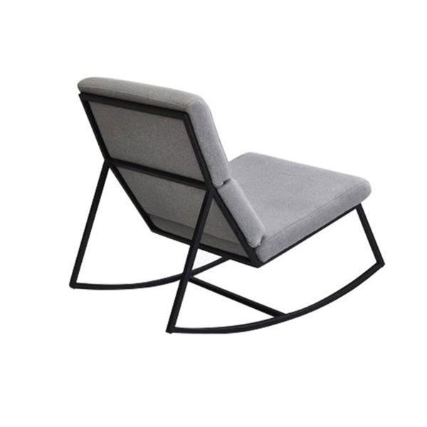 TAKE ME HOME FURNITURE Modern Rocker Seat with Grey Metal Base