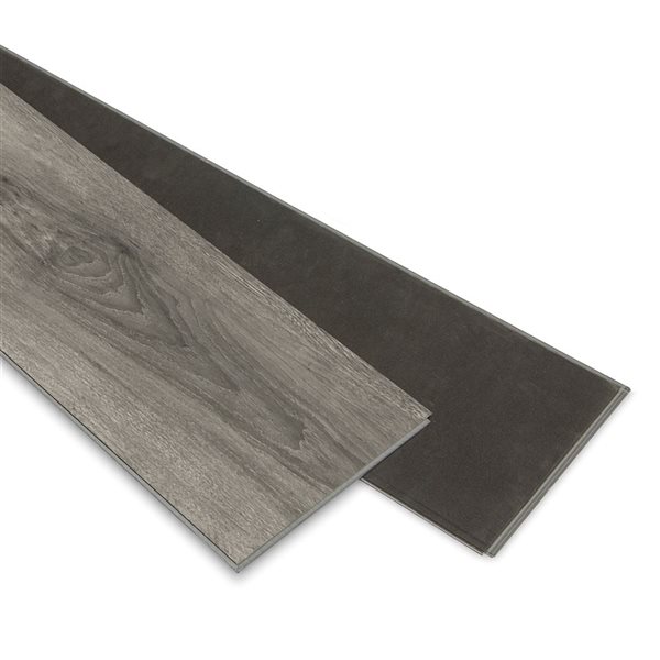 Échantillon de planches en vinyle rigide everhome Phare gris 4+1 mm (4.6 po x 7.17 po)