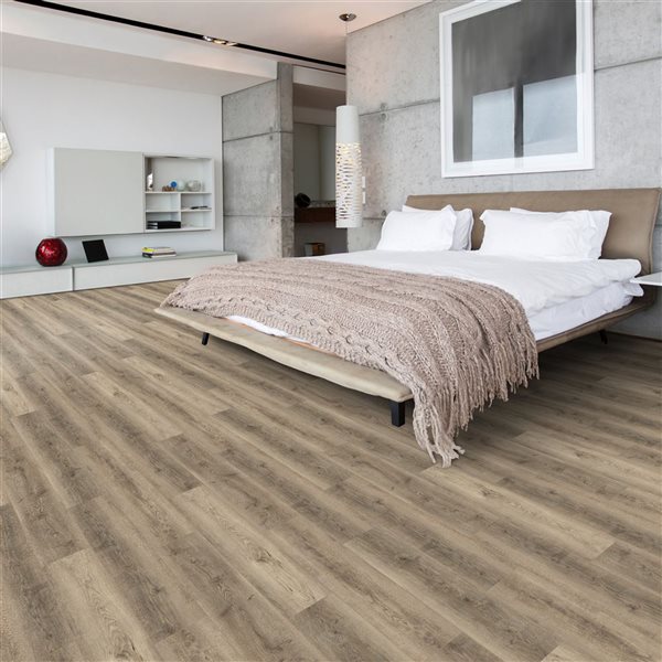 everhome Aurora Oak 4+1 mm Rigid Core Vinyl (4.6-in x 7.17-in) Sample