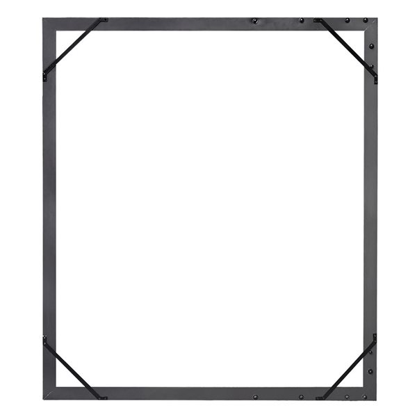 everhome Black Aluminum Self-Closing Gate Frame Kit for Composite Fence