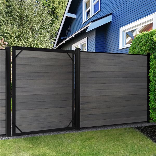 everhome 6-ft Heavy-Duty Surface Mount Gate Post with Enhanced Base