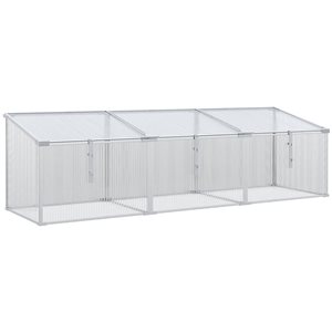 Outsunny 5.92 x 1.75 x 1.69-ft Aluminum Cold Frame