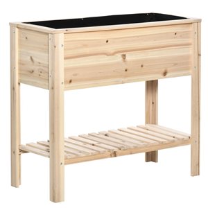 Jardinière surélevée Outsunny en bois 15,7 x 35,4 x 31,9 po